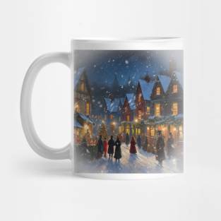 Dickensian Christmas Scene Mug